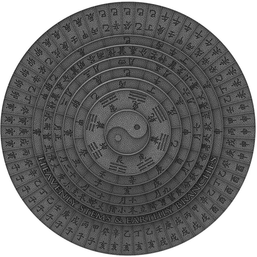 2020 $5 Ancient Calendars Heavenly Stems & Earthly Branches 2oz Silver Coin
