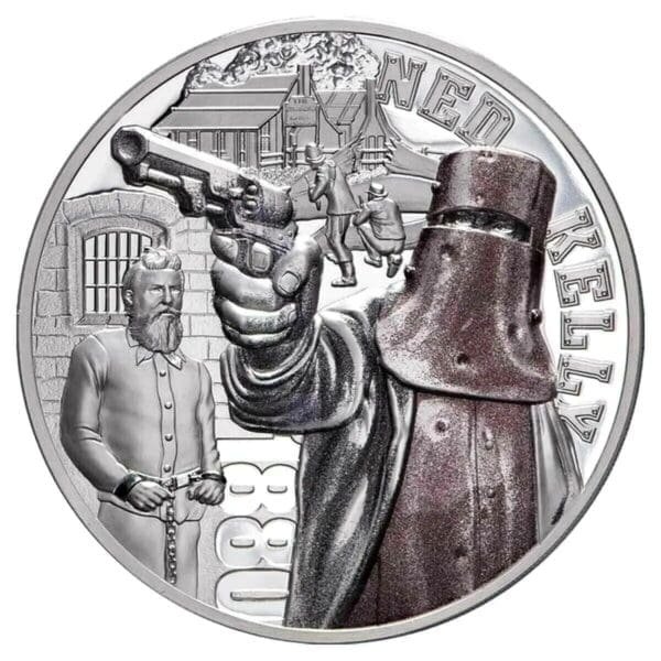 2020 $5 Ned Kelly 2oz Silver Proof Coin - Image 2