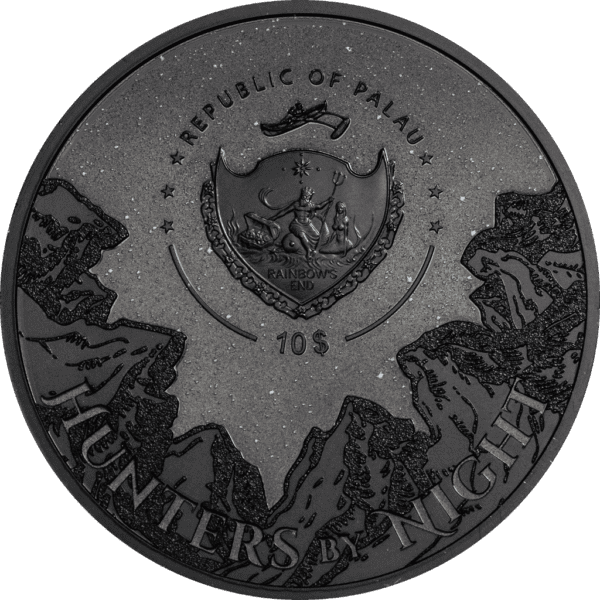 2020 $10 Black Panther Hunters By Night 2oz Silver Coin - Image 3