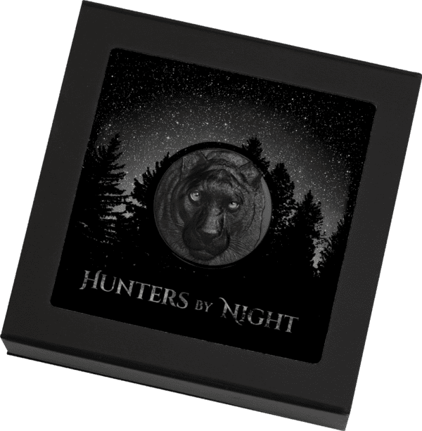 2020 $10 Black Panther Hunters By Night 2oz Silver Coin - Image 5