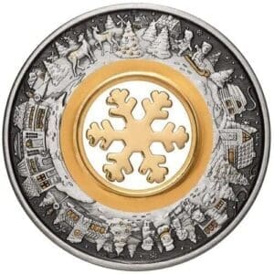 2021 $2 Christmas Wonderland 2oz Silver Coin