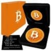2021 $2 Cyber Orange Bitcoin 1oz Silver Coin - Image 3