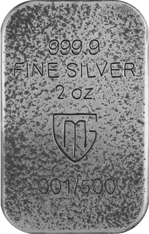 2024 Germania Bearlin Berlin WMF 2oz Silver Antiqued Cast Bar - Image 3