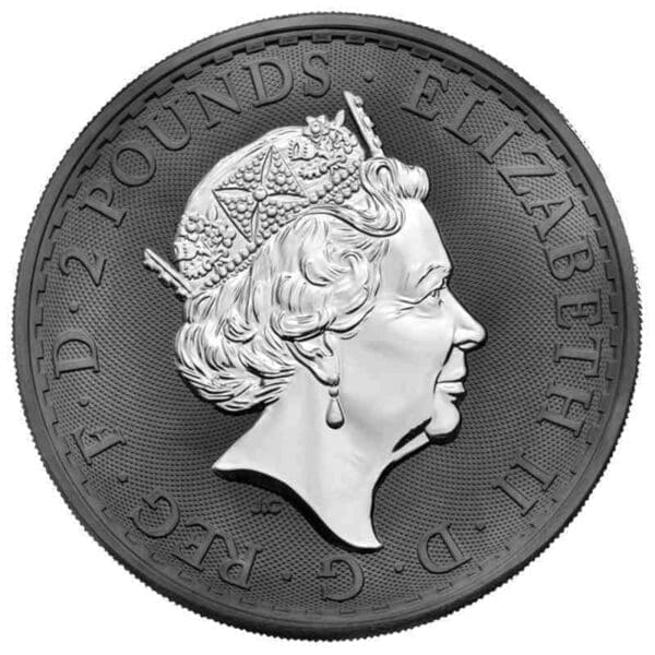 2019 £2 Britannia Oriental Border 1oz Silver Coin - Image 2