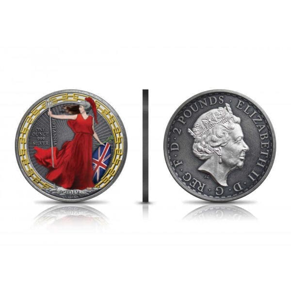 2019 £2 Britannia Oriental Border 1oz Silver Coin - Image 3