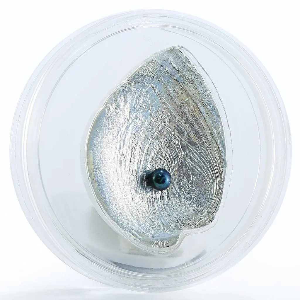 2012 $5 Sea Treasures Pearl Haliotis Iris 25 g Silver Coin