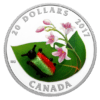 2017 $20 Little Creatures Dogbane Beetle Venetian Glass 1oz Silver Coin
