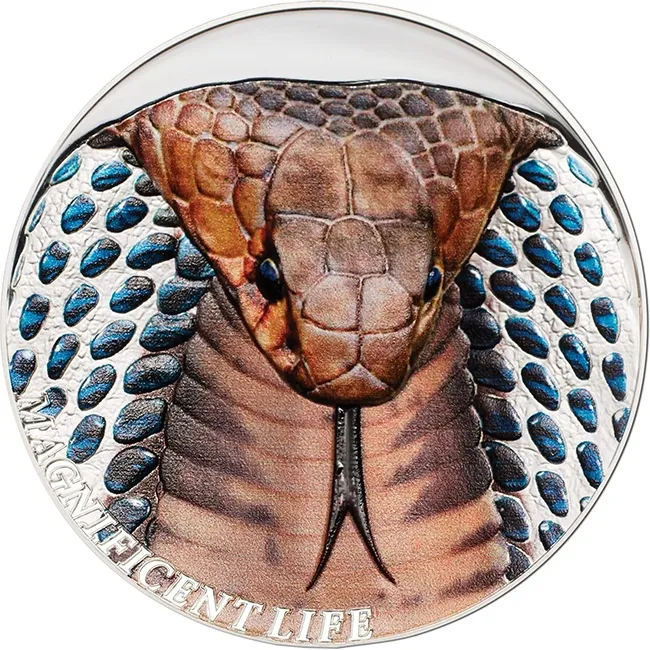 2017 $5 Magnificent Life Cobra Concave 1oz Silver Coin
