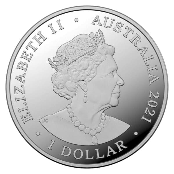 2021 $1 Centenary of the Air force Silver Proof Coin - Image 2