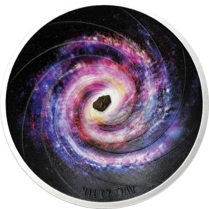 2022 $5 Milky Way Universe 2oz Silver Meteorite Inset Coin