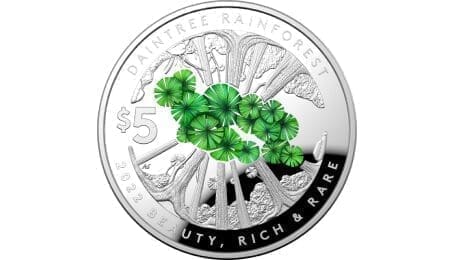 2022 $5 Beauty, Rich & Rare – Daintree Rainforest 1oz Silver Coin