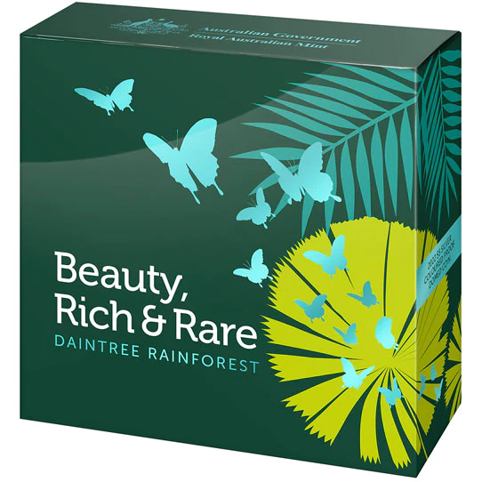 2022 $5 Beauty, Rich & Rare – Daintree Rainforest 1oz Silver Coin - Image 5