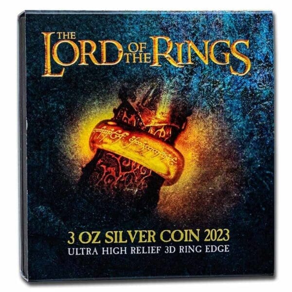 2023 $5 One Ring To Rule Them All - Lord of the Rings 3oz Silver Coin - Image 6