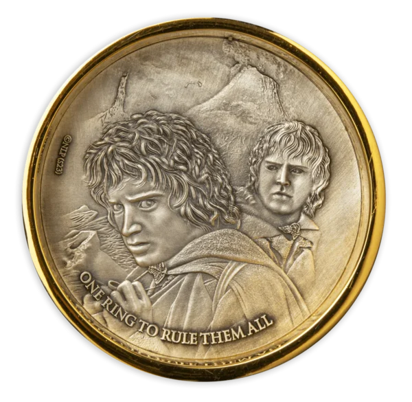 2023 $5 One Ring To Rule Them All - Lord of the Rings 3oz Silver Coin - Image 3