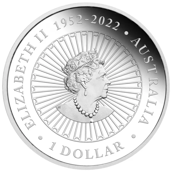 2024 $1 Opal Lunar Series Year of the Dragon 1oz Silver Proof Coin - Obverse View