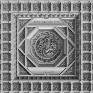 2020 $10 Dragon Caisson Ceiling in the Forbidden City Silver Coin