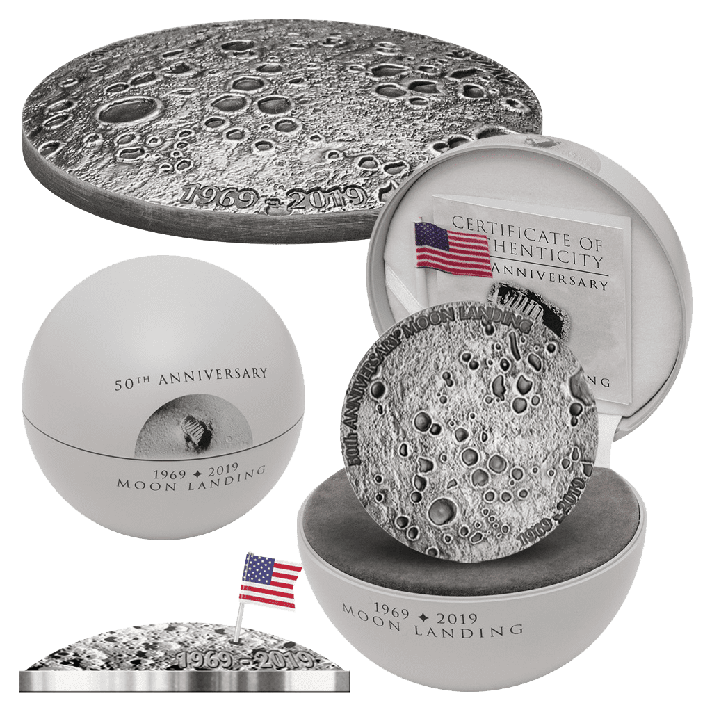 2019 50th Anniversary Of Moon Landing Silver Coin