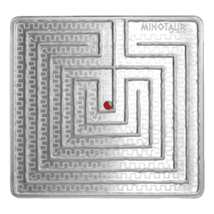 2021 $4 Minotaur Labyrinth Of Crete 1.5oz Silver Coin