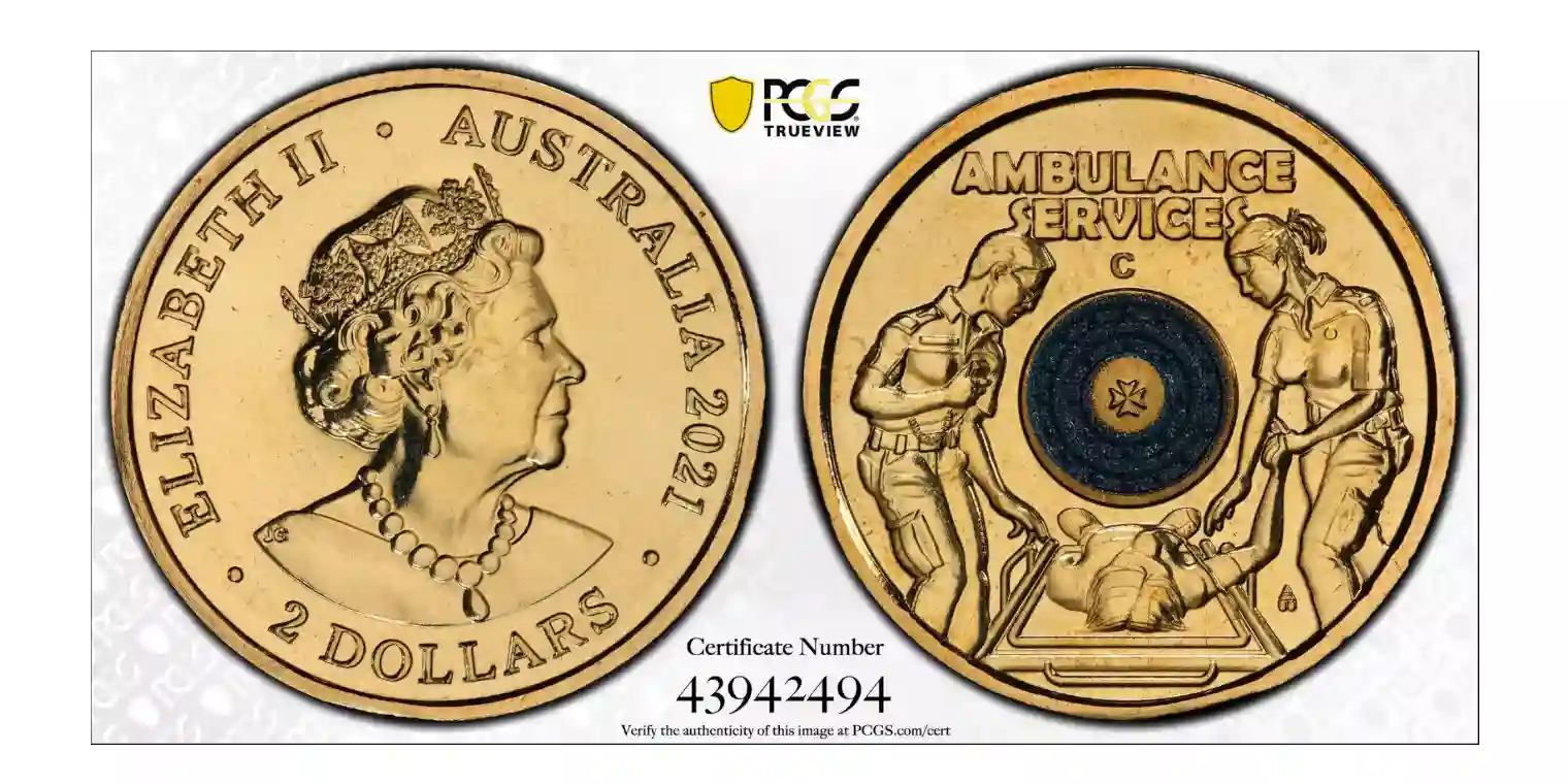 MS69 2021 Ambulance Services $2 C Mint