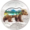 2021 Into The Wild Bear 2oz Silver Proof Coin