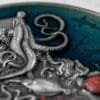 2021 $5 Coral Reef 2oz Silver Antiqued Coin - Image 4