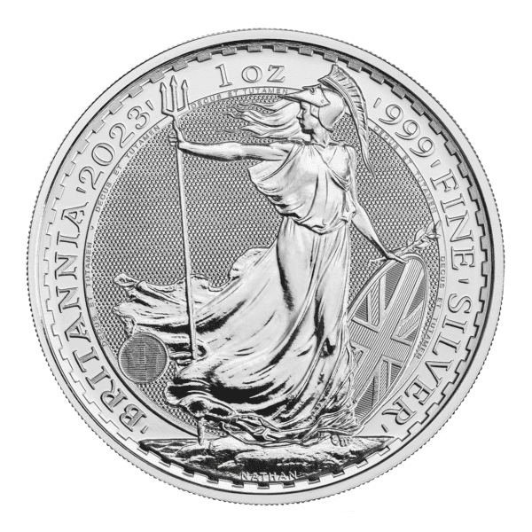 2023 £2 QEII Britannia 1oz Bullion Silver Round