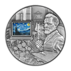 2023 Vincent Van Gogh’s Masterpieces 5oz Silver 38oz Copper Interactive Bimetal Coin