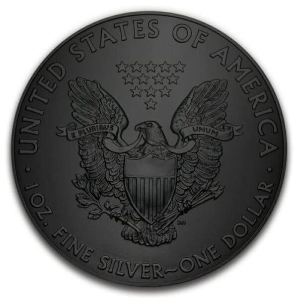 2018 $1 Liberty Reaper 1oz Silver American Eagle Black Ruthenium Coin Obverse View