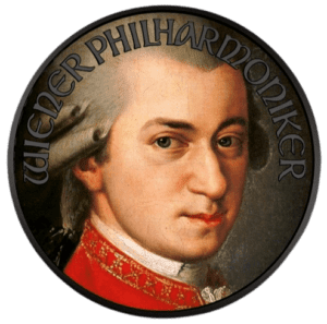 2018 Austrian Philharmonic Mozart 1oz Silver Coin