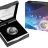 2019 $5 The Moon - The Earth & Beyond 1oz Silver Proof Concave Coin - Overview