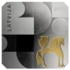 2020 €5 Modernism in Latvia - The Sixties Silver Proof Coin - Reverse View