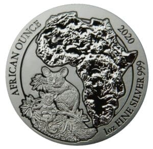 2020 Galago African Ounce 1oz Silver BU Coin