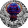 2021 $2 Discovered Wildlife Peacock Spider 1:2oz Silver Coin Reverse View