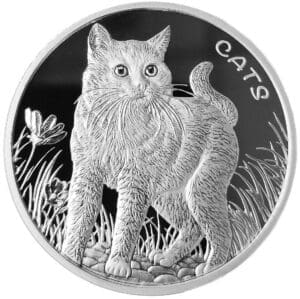 2021 50c Cats 1oz Silver Bullion Coin