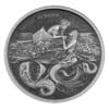 2021 Pacific Mermaid 1oz Silver Antiqued Coin Reverse View