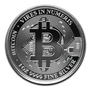 2022 $2 Bitcoin 1oz Silver BU Coin