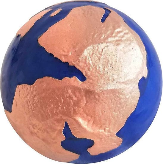 2022 $5 Blue Pangea Earth 3oz Rose Gold Spherical Silver Coin