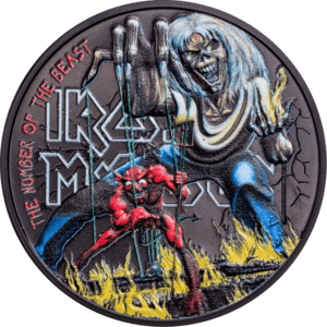 2022 $5 Iron Maiden Number of The Beast 1oz Silver Coin