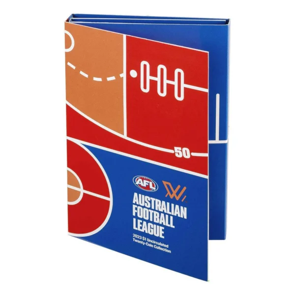 2023 $1 Australian Football League Tube & Folder Coin Set Front of Folder