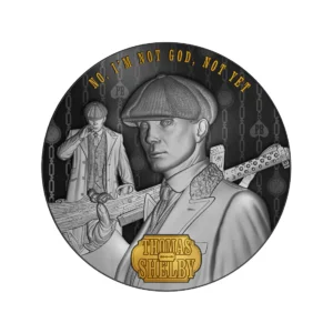 2023 $5 Thomas Shelby - Peaky Blinders 2oz Silver Gilded Coin