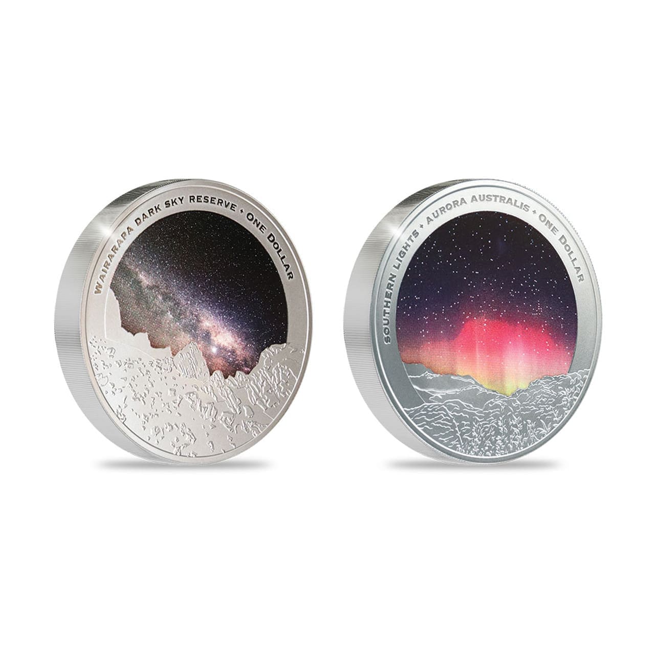 2024 $1 Dark Sky Light Sky 2 x 1oz Silver Proof Set Reverses