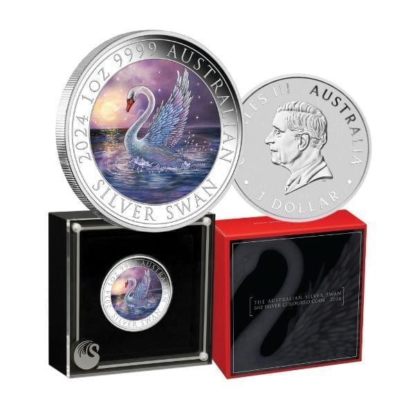 2024 Australian Swan 1oz Silver Coloured Coin Overview