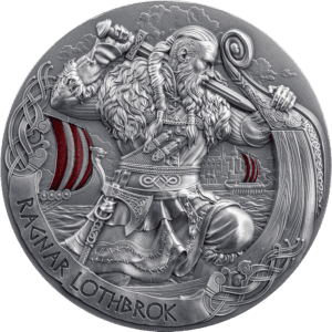 2024 Ragnar Lothbrok - The Way to Valhalla 2oz Silver Antiqued Coin