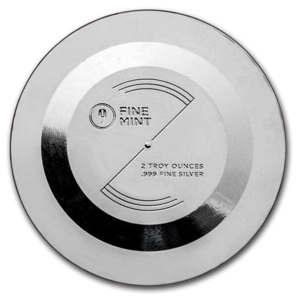 Alien UFO 2oz Cast-Poured Silver Bullion Obverse View