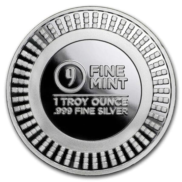 Radial 1oz Silver BU Coin Obverse View