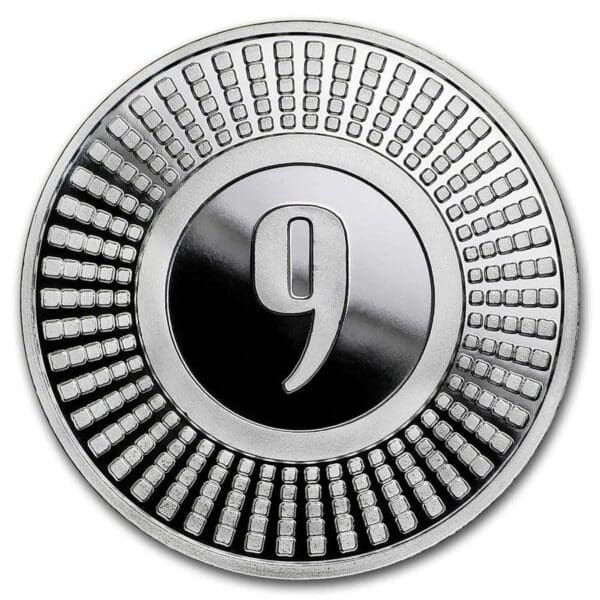 Radial 1oz Silver BU Coin Reverse View