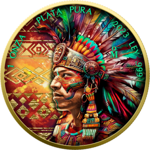 2023 Aztec Men - Aztec Empire Series 1oz Silver Libertad Coin