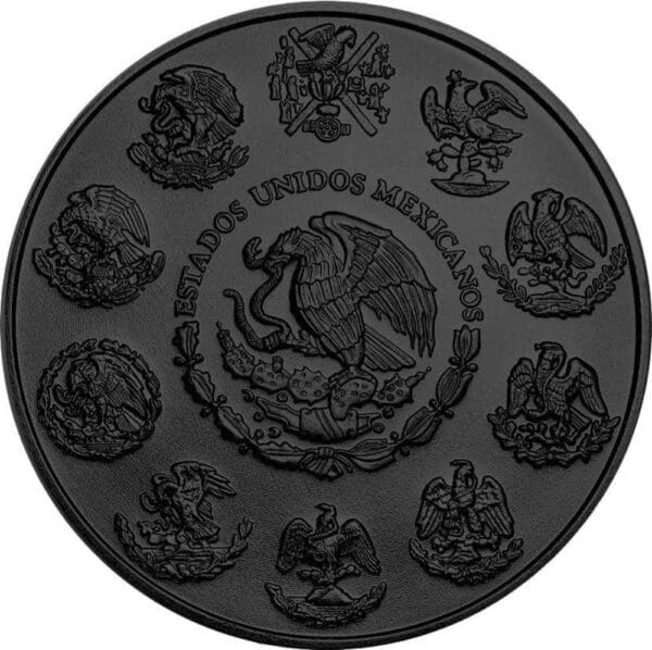 2023 Dama De La Muerte Black Platinum 1oz Silver Coin - Obverse View