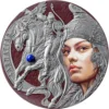 2024 Sarmatians Femina Bellator 2oz Silver Antiqued Coin - Reverse View