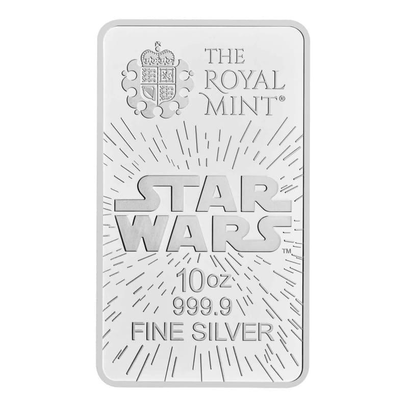 2024 Star Wars 10oz Silver Cast Bullion Bar - Back of Bar